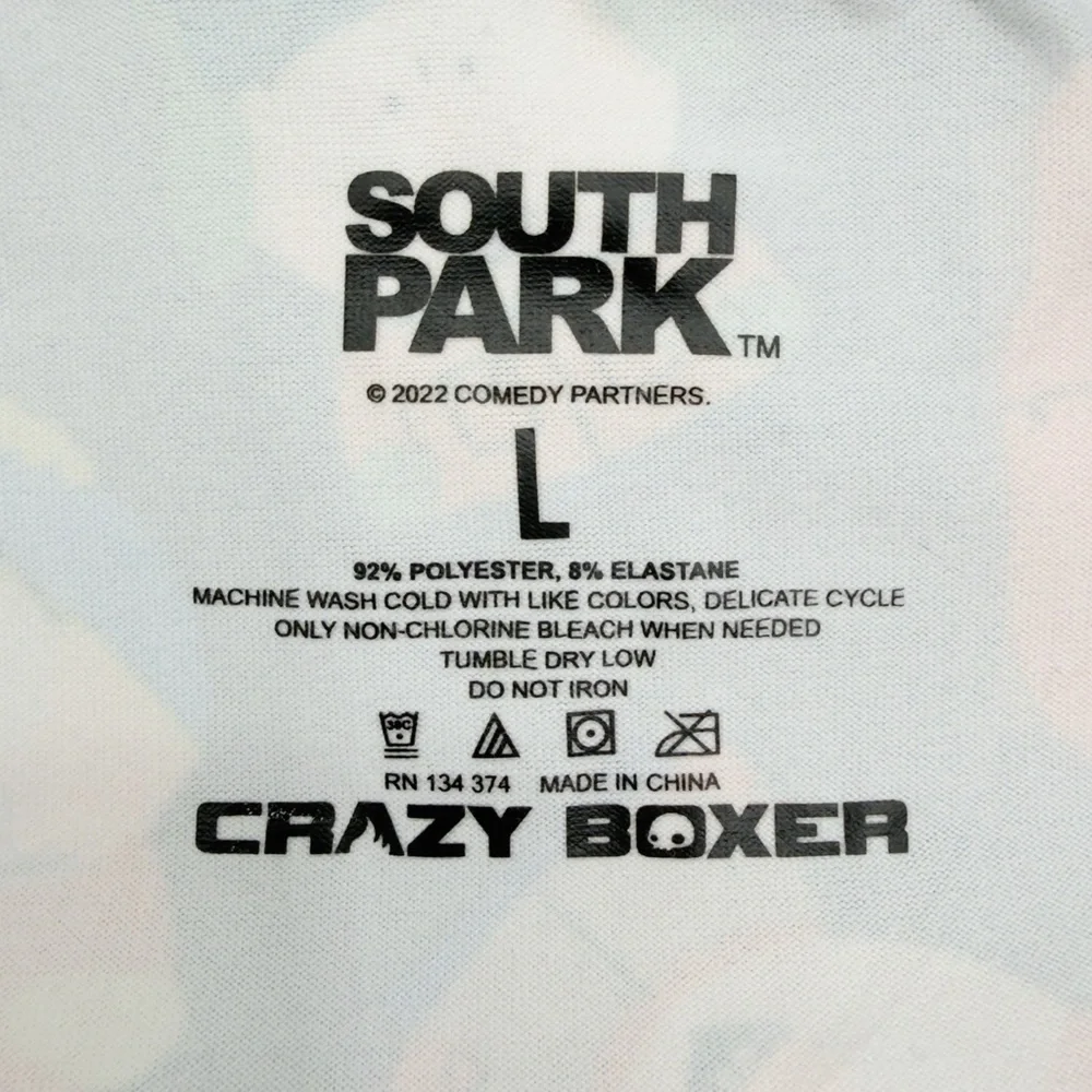 South Park Crazy Boxer Briefs Mens Size Large Underwear Cartman Kenny Stan Kyle